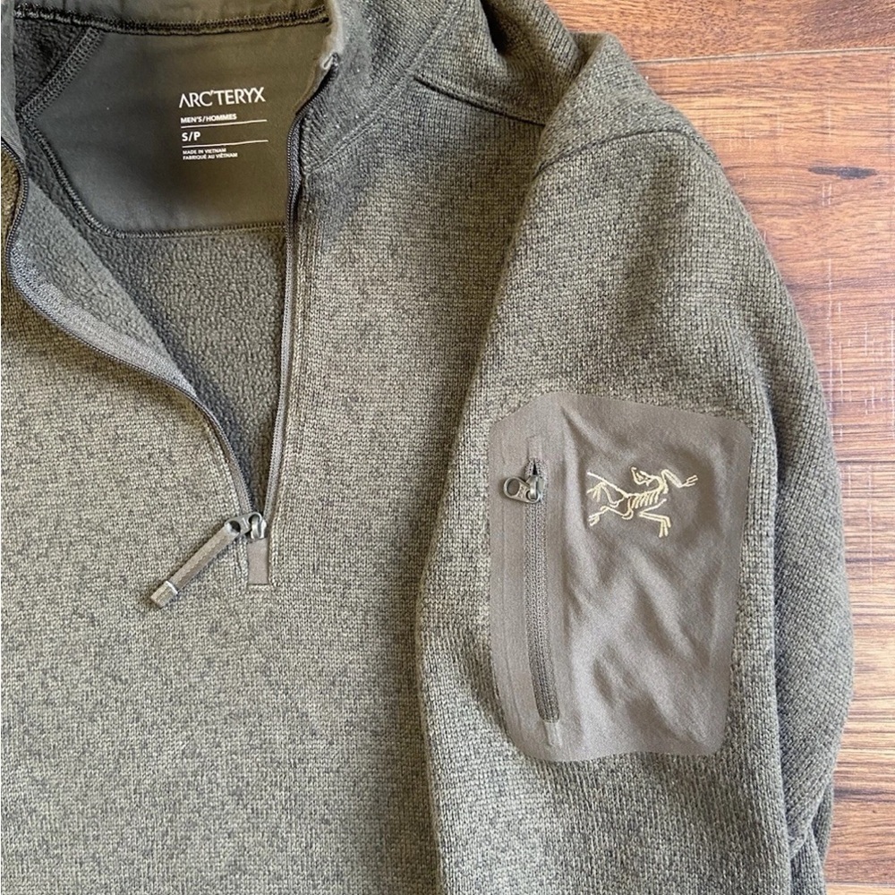 Arc’teryx Arcteryx Mens Covert LT 1/2 Zip Fleece Green Pullover Sweater
